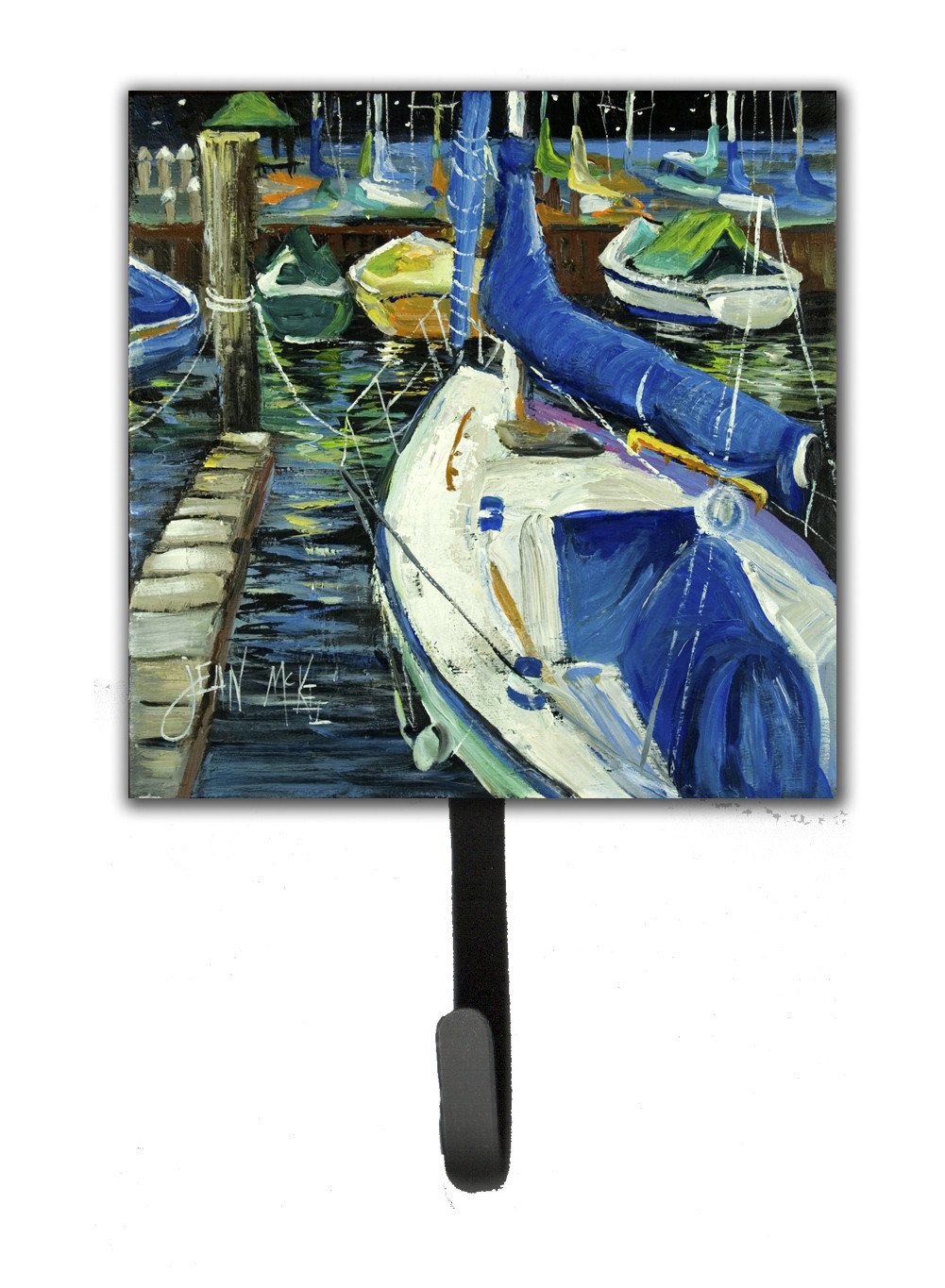 Sailboats Leash or Key Holder JMK1245SH4 by Caroline&#39;s Treasures