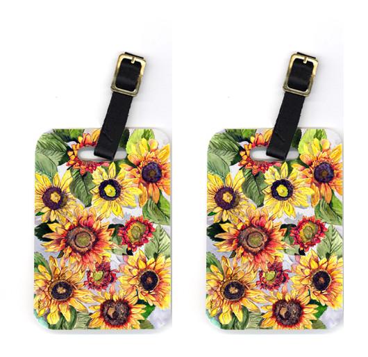 Pair of Sunflowers Luggage Tags by Caroline's Treasures