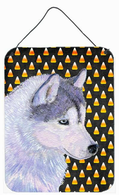 Siberian Husky Candy Corn Halloween Portrait Wall or Door Hanging Prints by Caroline&#39;s Treasures