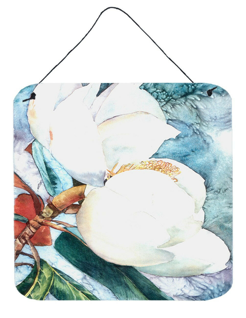 Flower - Magnolia Aluminium Metal Wall or Door Hanging Prints by Caroline's Treasures