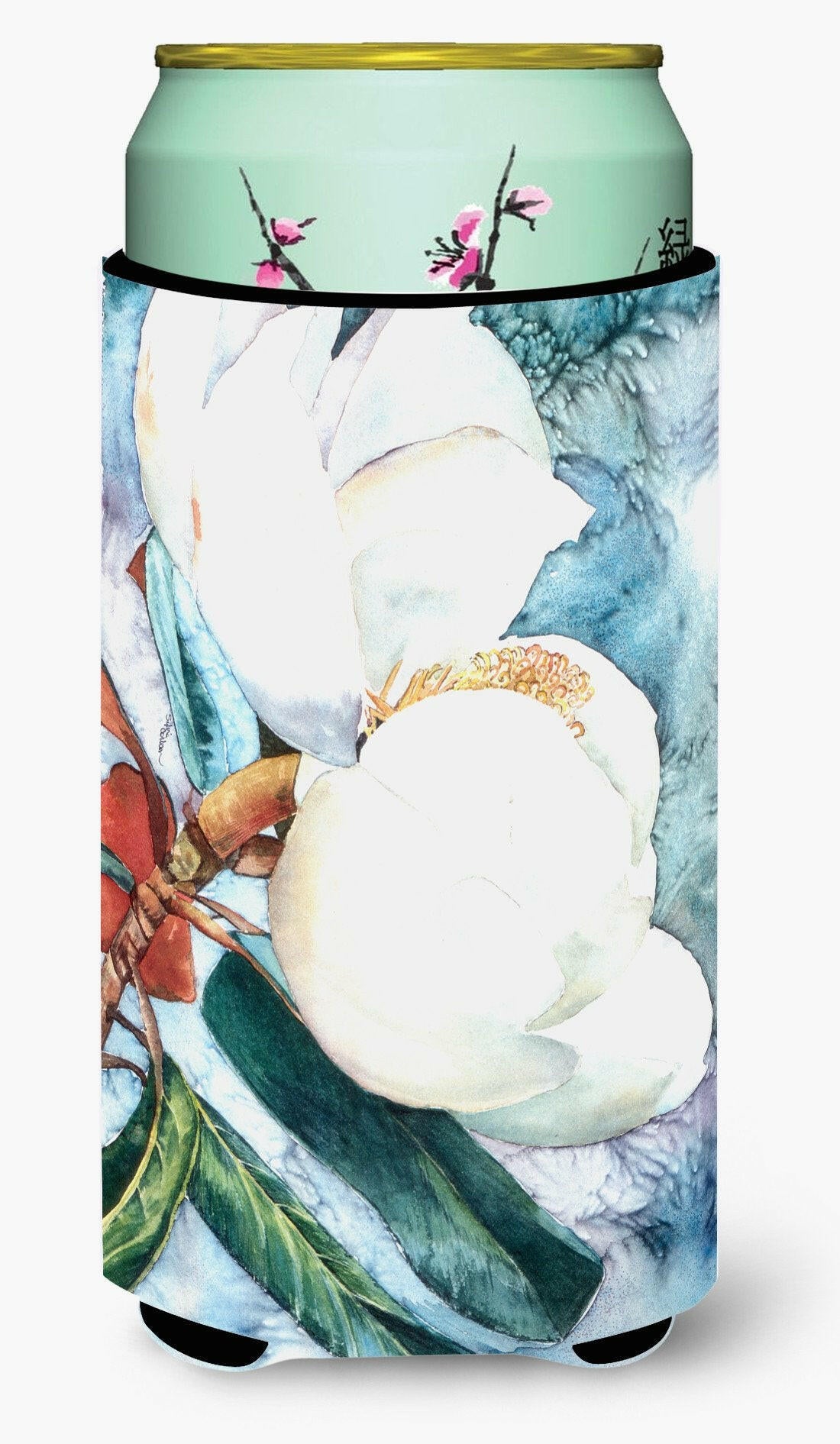 Flower - Magnolia  Tall Boy Beverage Insulator Beverage Insulator Hugger by Caroline's Treasures