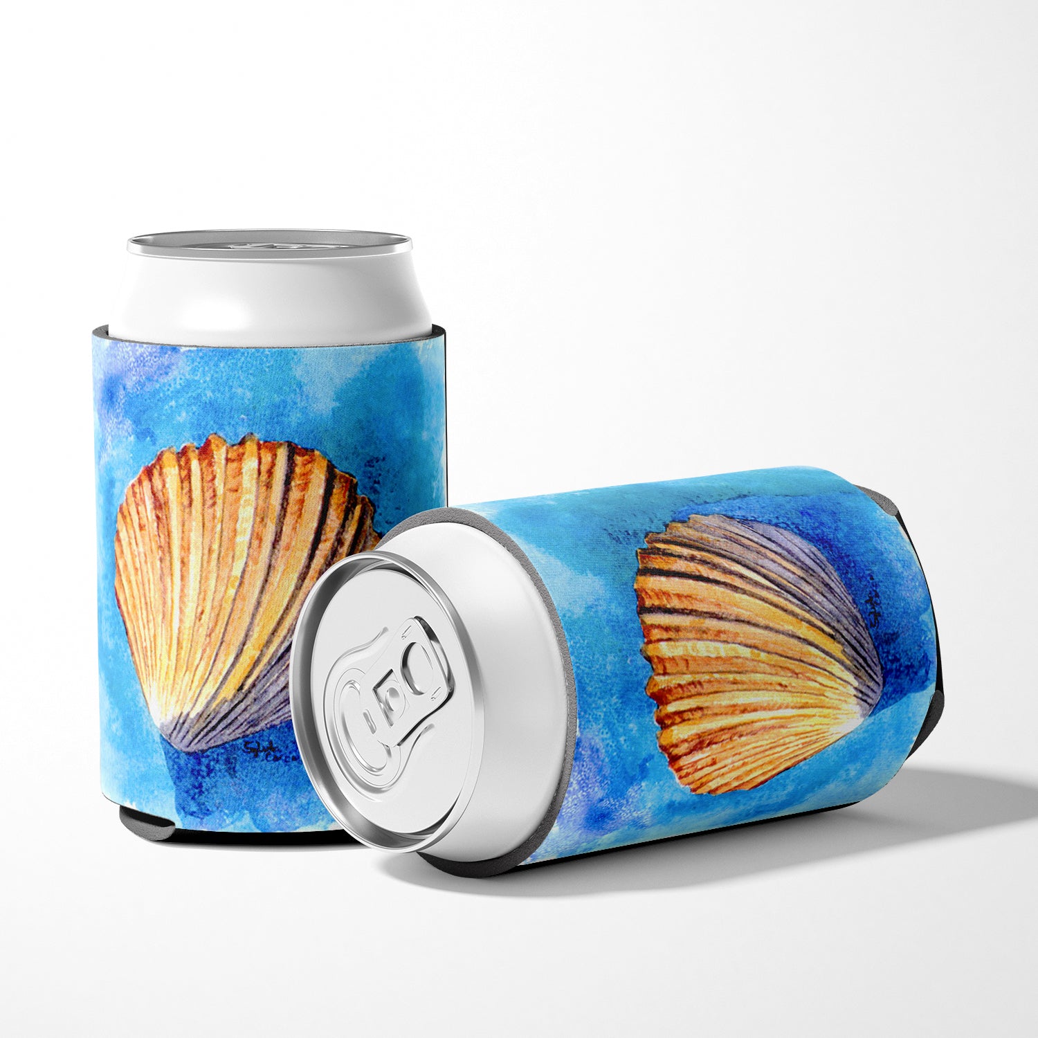 Shells Can or Bottle Beverage Insulator Hugger.