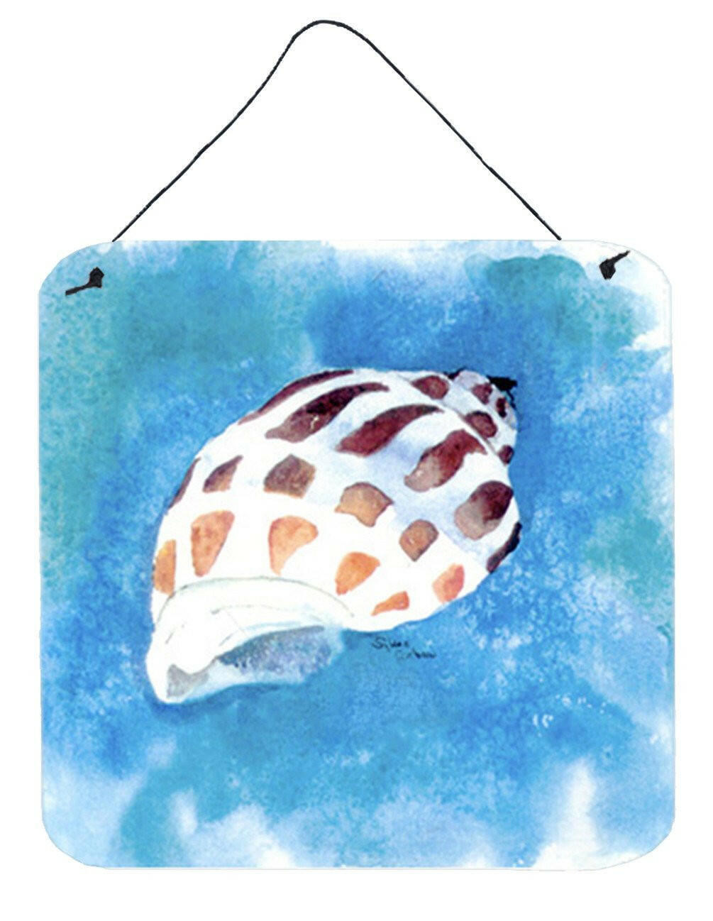 Shells Aluminium Metal Wall or Door Hanging Prints by Caroline&#39;s Treasures