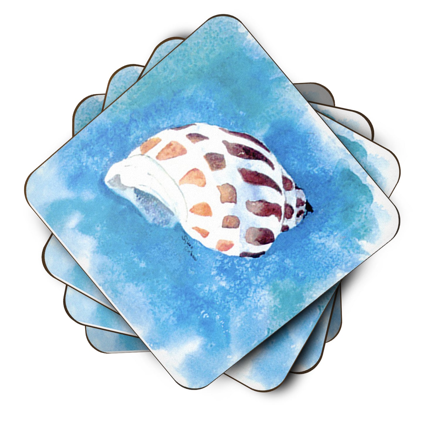 Set of 4 Shells Foam Coasters - the-store.com