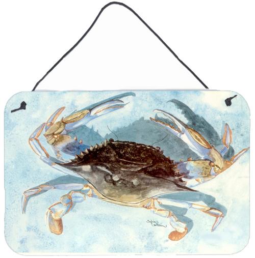 Blue Crab Aluminium Metal Wall or Door Hanging Prints by Caroline&#39;s Treasures