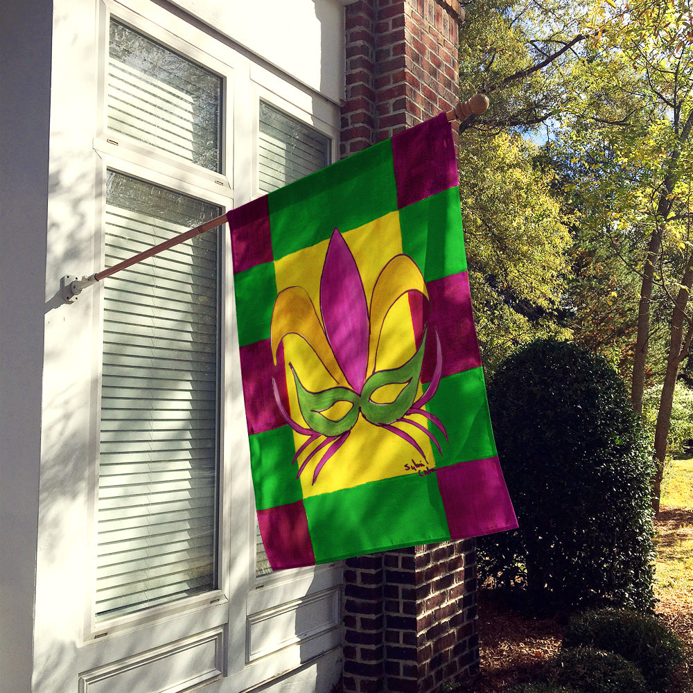 Mardi Gras  Flag Canvas House Size  the-store.com.