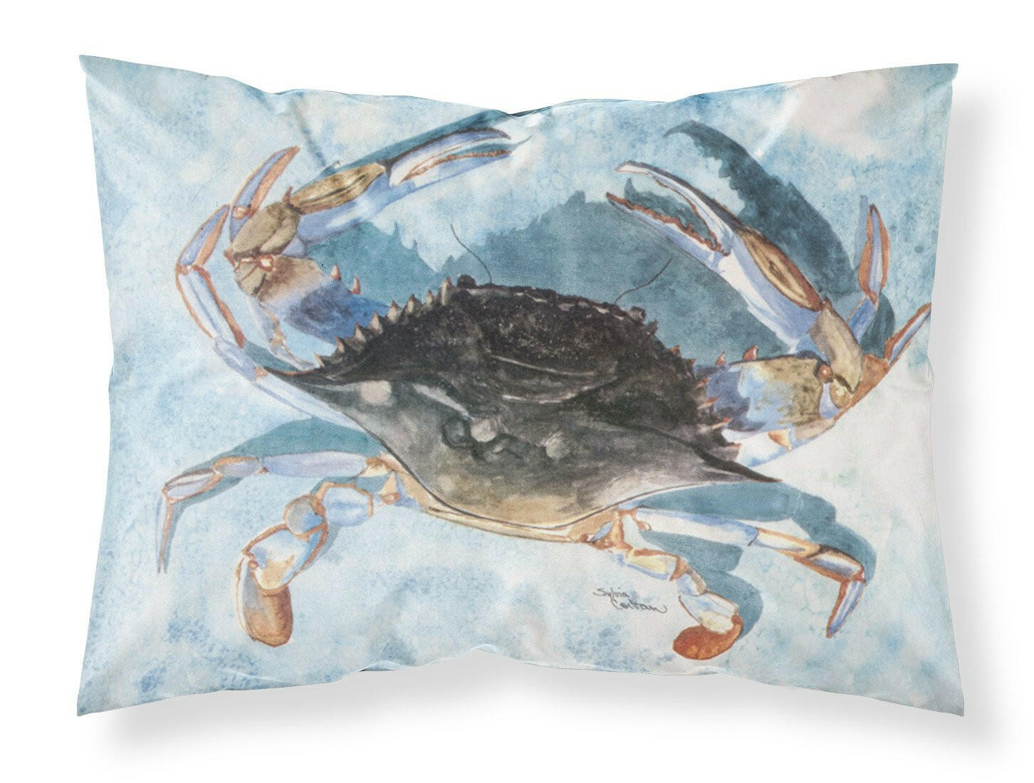 Crab Moisture wicking Fabric standard pillowcase by Caroline's Treasures