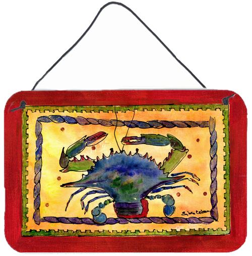 Crab  Indoor or Aluminium Metal Wall or Door Hanging Prints by Caroline&#39;s Treasures