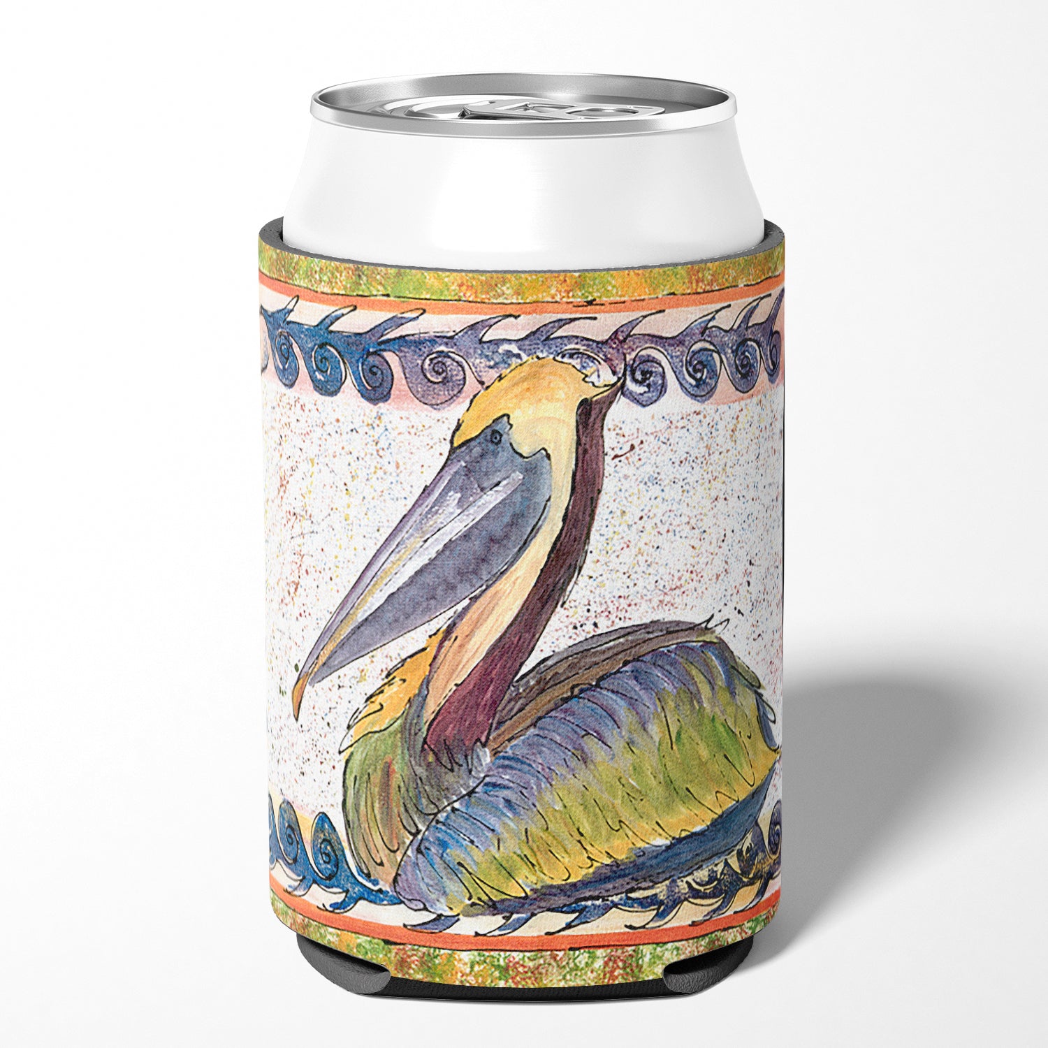 Bird - Pelican Can or Bottle Beverage Insulator Hugger.