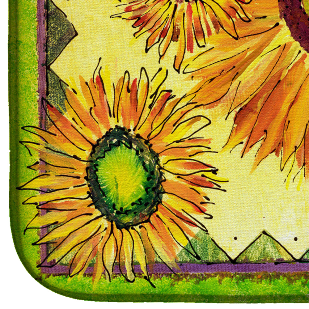 Flower - Sunflower Dish Drying Mat 8060DDM  the-store.com.