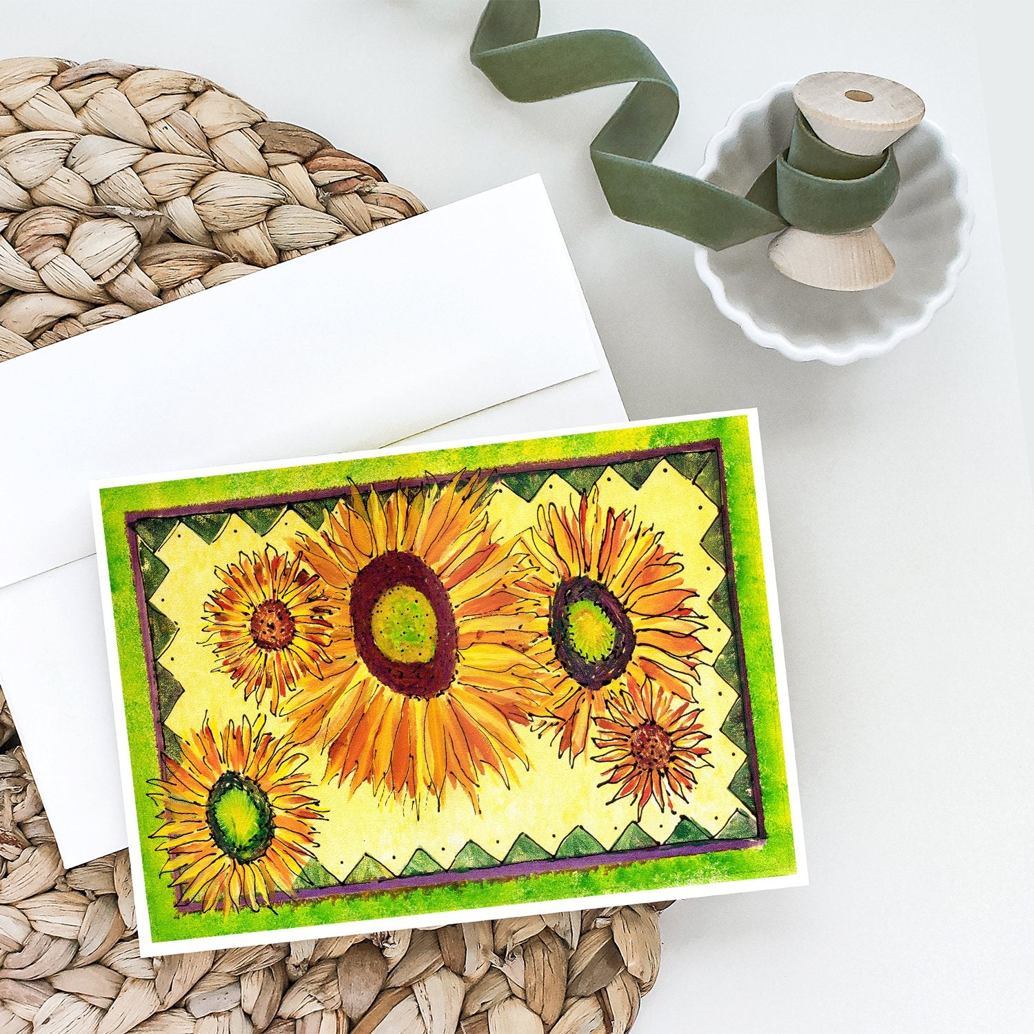 Buy this Flower - Sunflower Greeting Cards and Envelopes Pack of 8