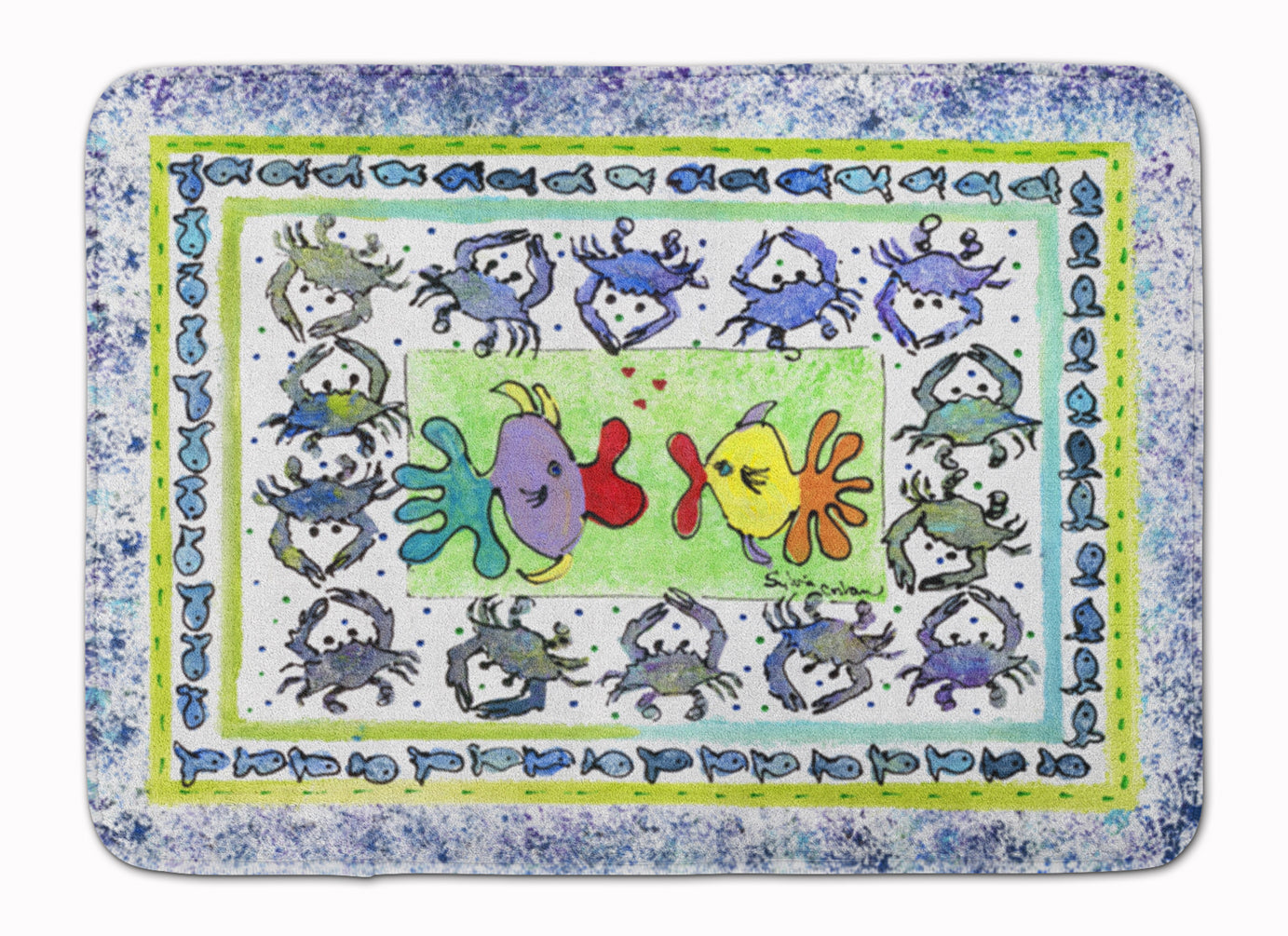 Kissing Fish Machine Washable Memory Foam Mat - the-store.com