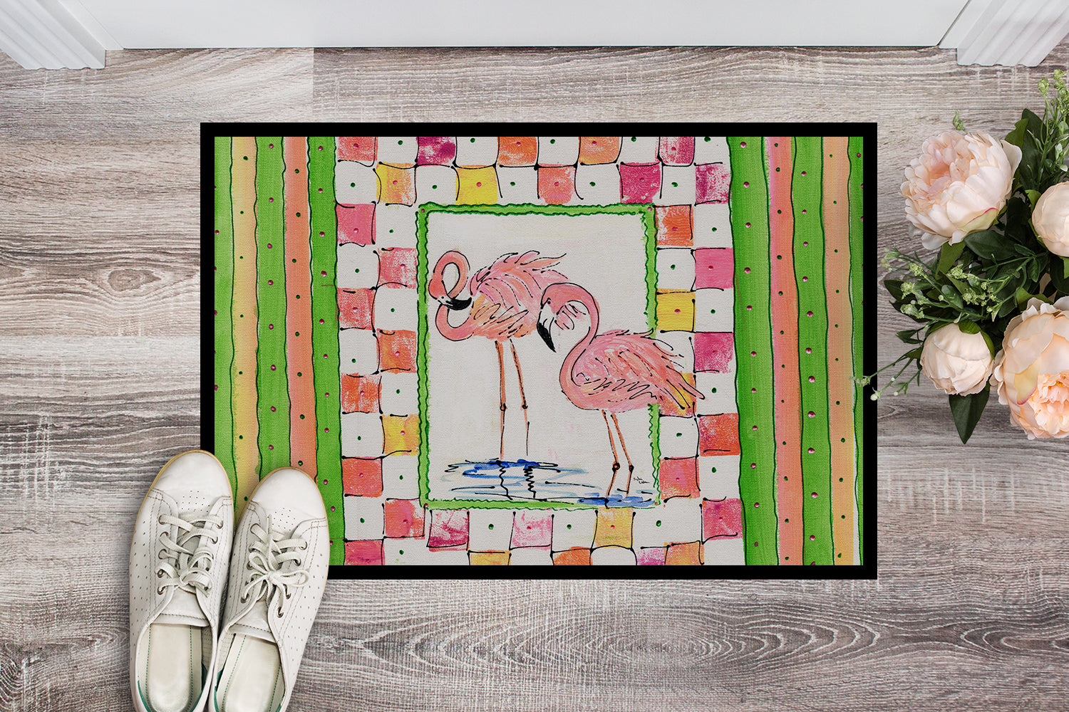 Flamingo Indoor or Outdoor Mat 18x27 8077 Doormat - the-store.com