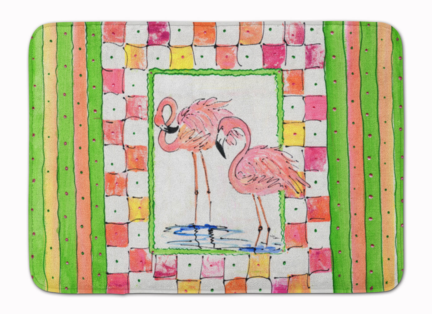 Bird - Flamingo Machine Washable Memory Foam Mat - the-store.com