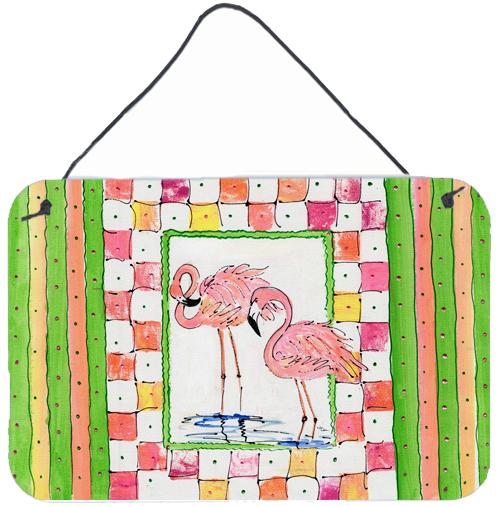 Flamingo Indoor or Aluminium Metal Wall or Door Hanging Prints by Caroline&#39;s Treasures