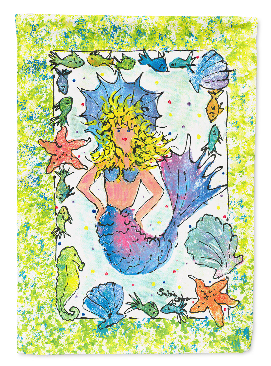 Mermaid  Flag Garden Size.