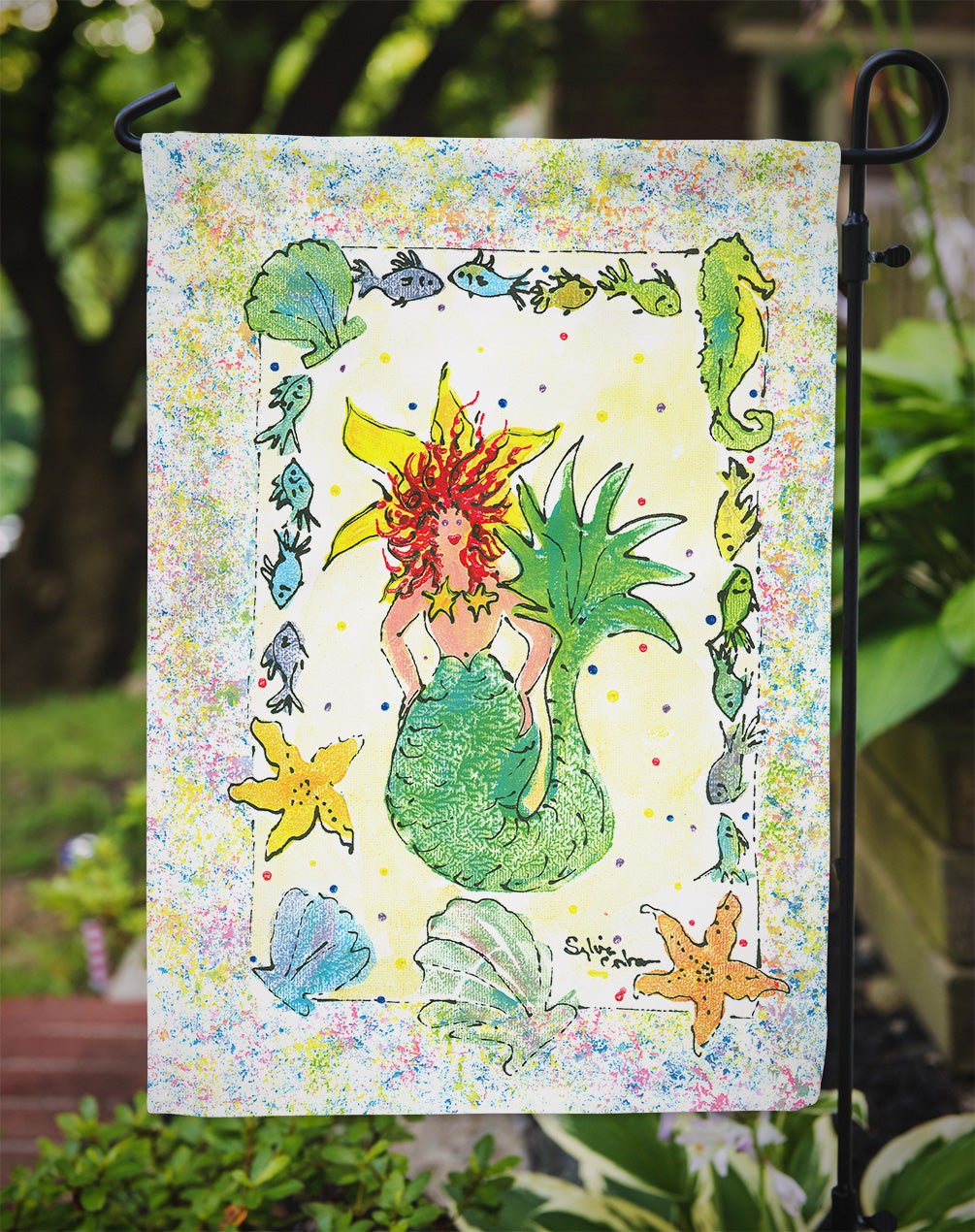 Mermaid  Flag Garden Size.