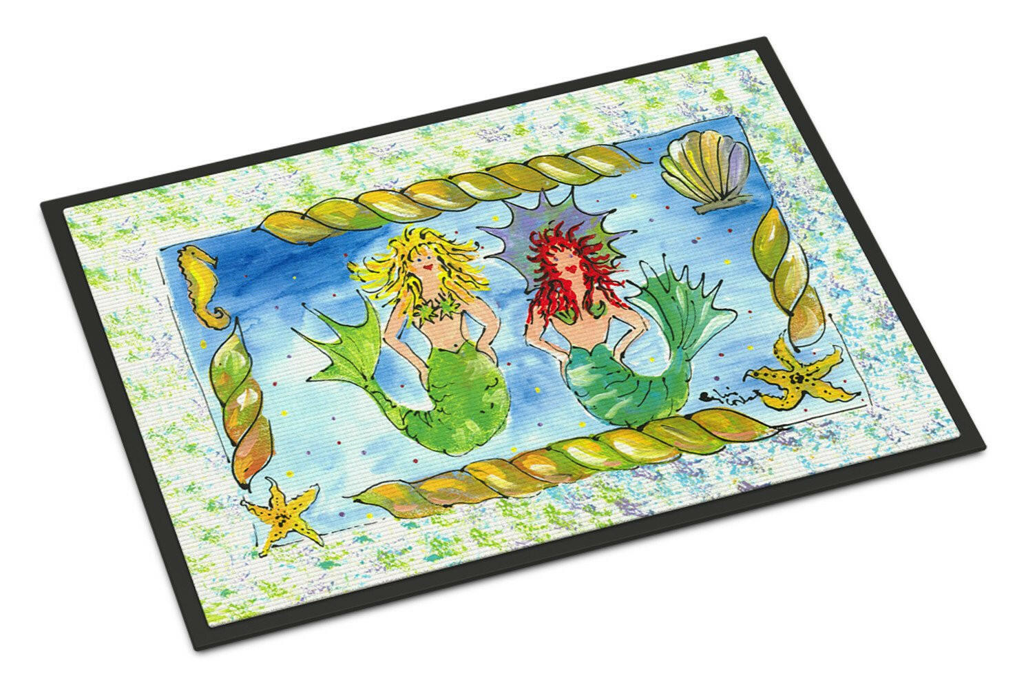 Mermaid  Indoor or Outdoor Mat 24x36 8083 Doormat - the-store.com