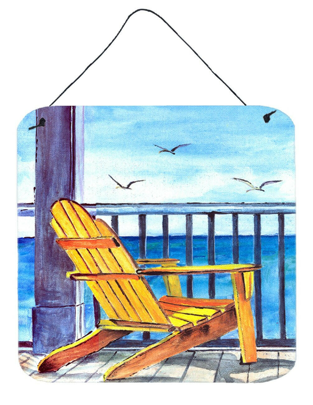 Adirondack Chairs Aluminium Metal Wall or Door Hanging Prints 8085 by Caroline's Treasures