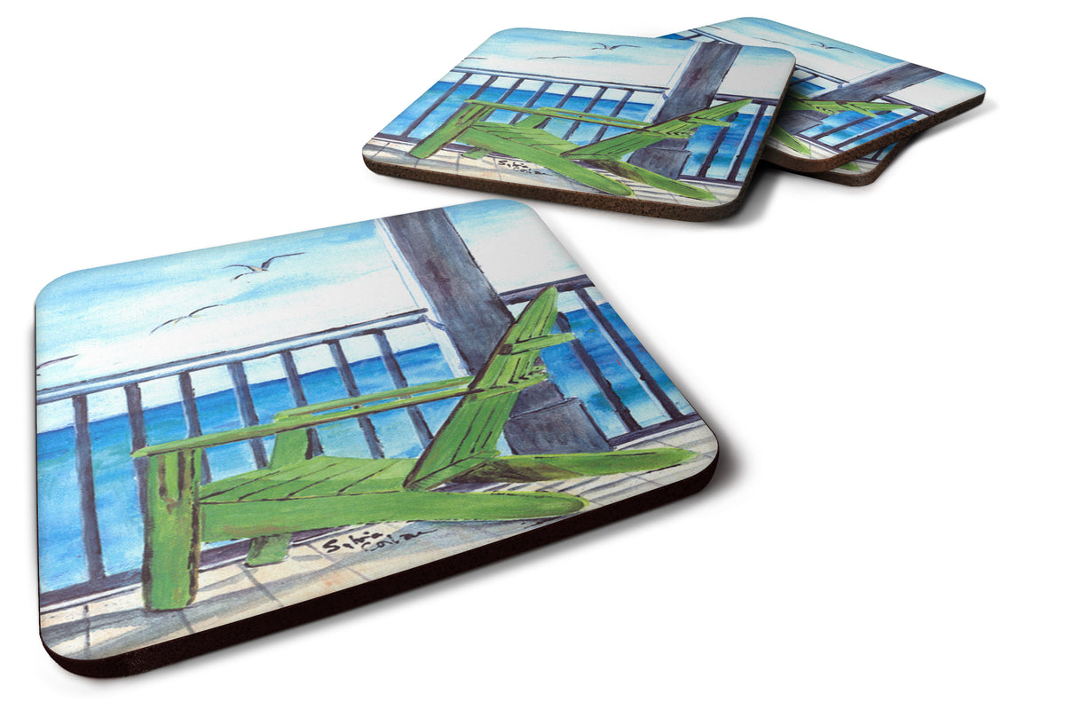 Set of 4 Adirondack Chairs Foam Coasters - the-store.com