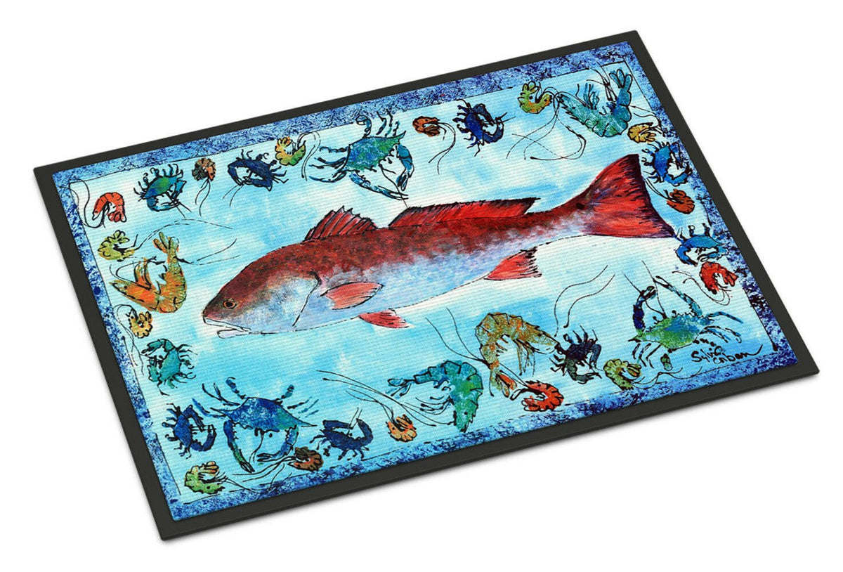 Fish Red Fish Indoor or Outdoor Mat 24x36 8087 Doormat - the-store.com