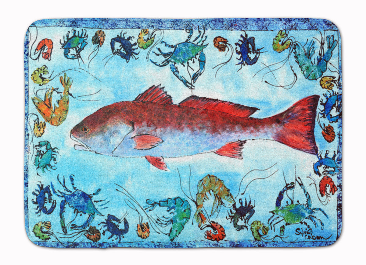 Red Fish Machine Washable Memory Foam Mat - the-store.com