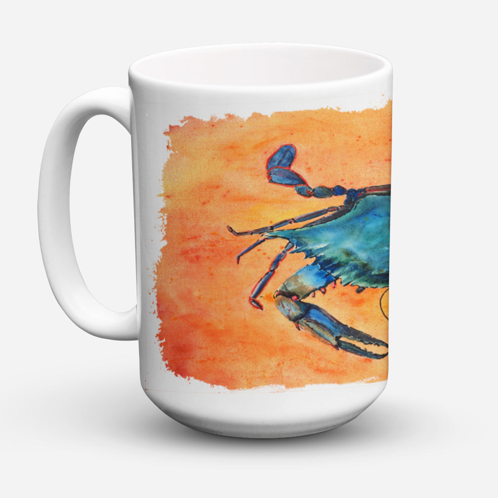 Crab Dishwasher Safe Microwavable Ceramic Coffee Mug 15 ounce 8097CM15  the-store.com.