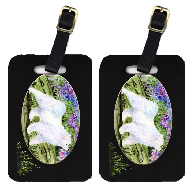 Pair of 2 Samoyed  Luggage Tags by Caroline&#39;s Treasures