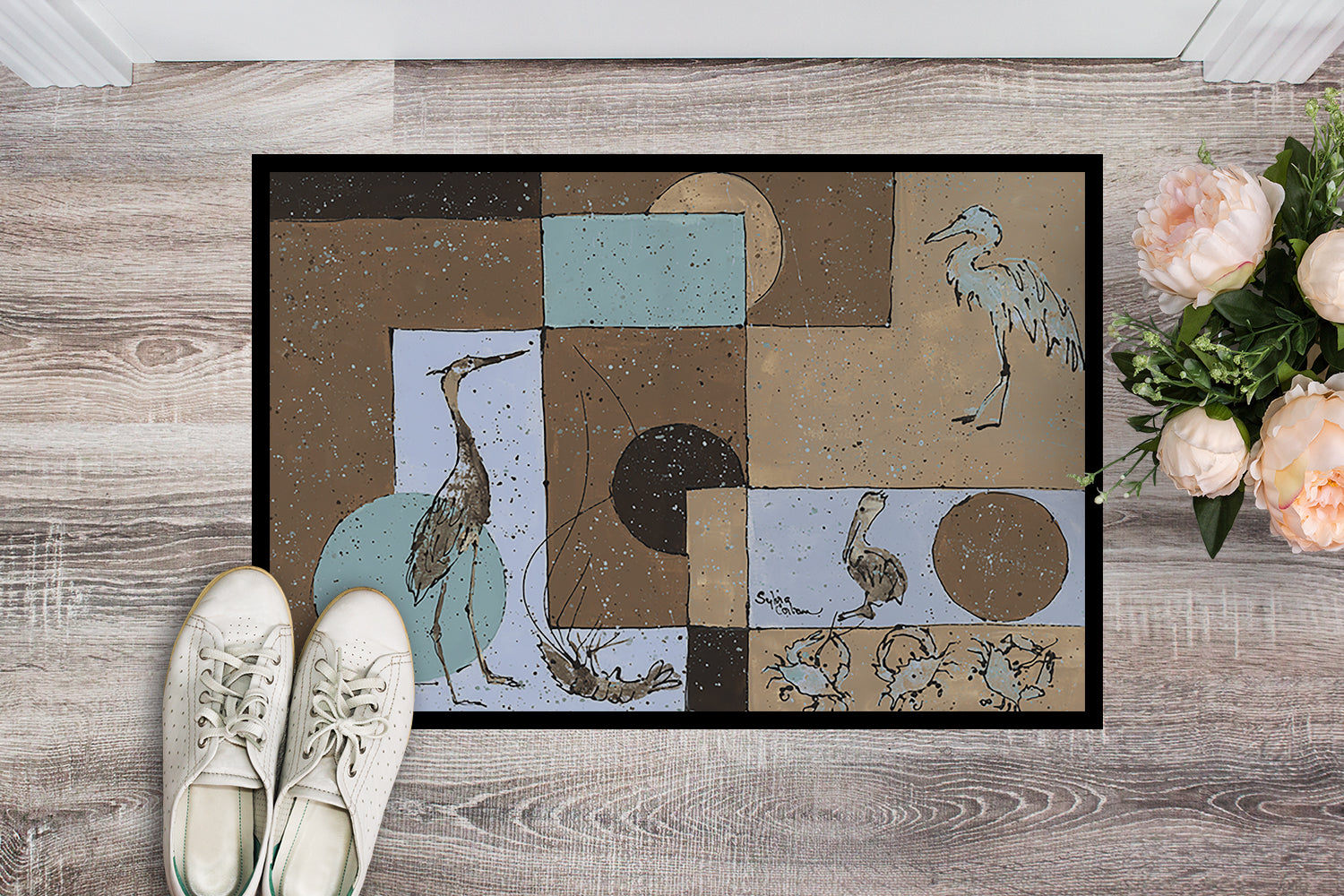 Blue Heron Indoor or Outdoor Mat 18x27 8103 Doormat - the-store.com