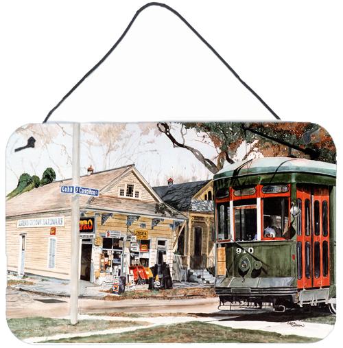 New Orleans Street Car Aluminium Metal Wall or Door Hanging Prints by Caroline's Treasures