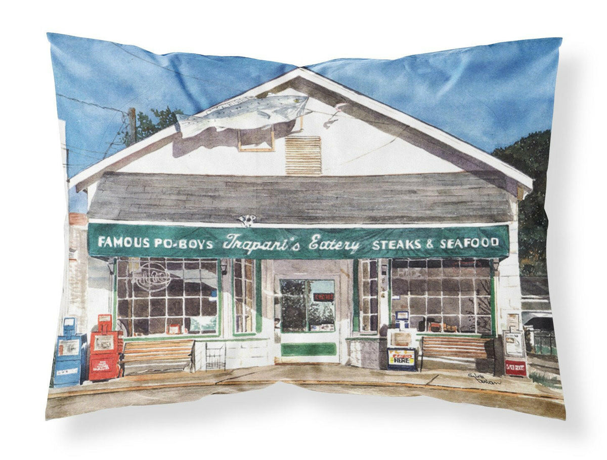 Trapani&#39;s Eatery Moisture wicking Fabric standard pillowcase by Caroline&#39;s Treasures