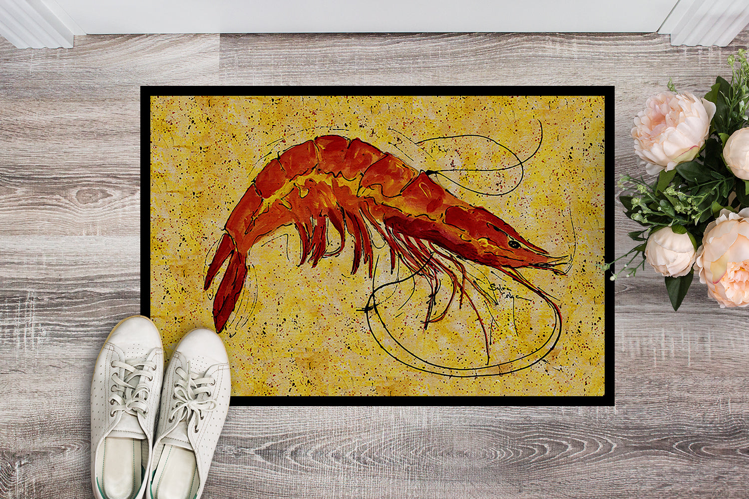 Shrimp Indoor or Outdoor Mat 18x27 8126 Doormat - the-store.com