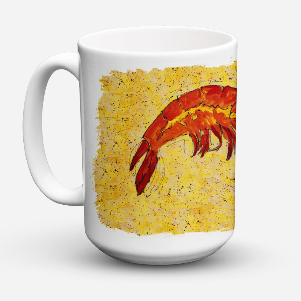 Shrimp Dishwasher Safe Microwavable Ceramic Coffee Mug 15 ounce 8126CM15  the-store.com.