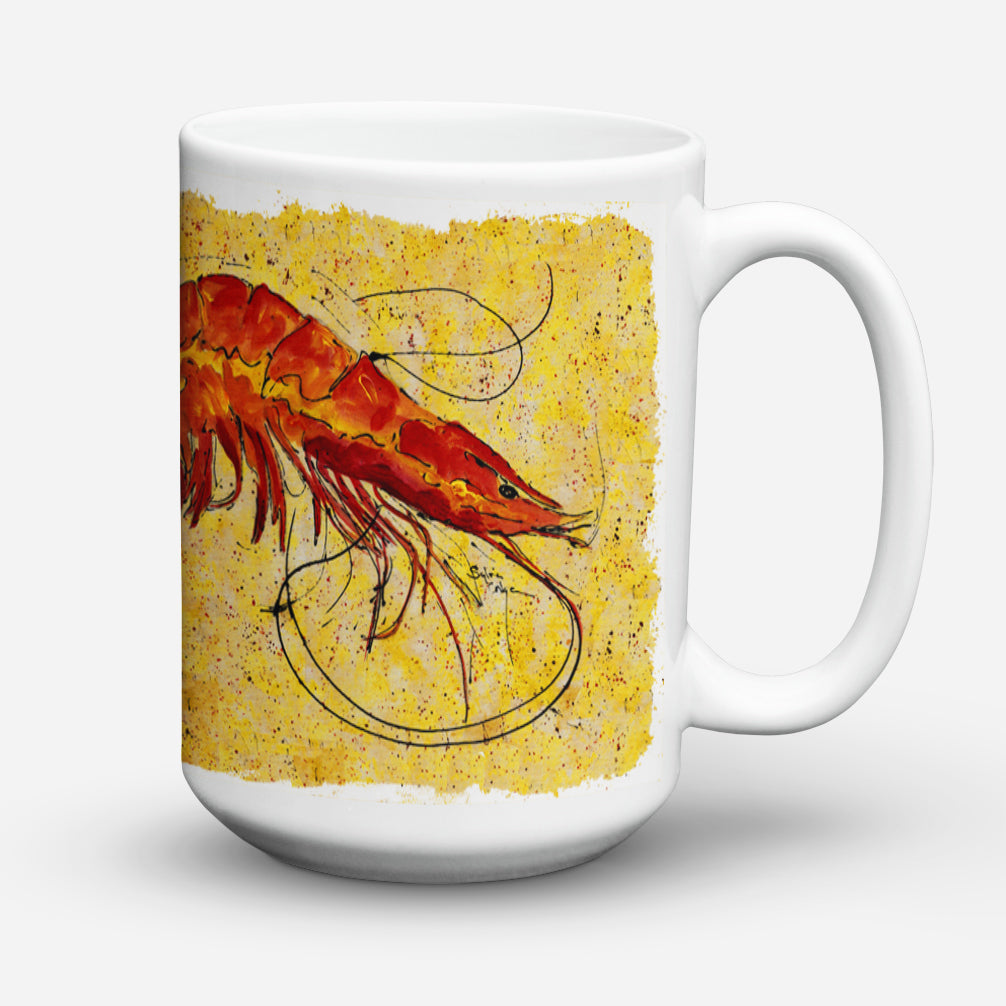 Shrimp Dishwasher Safe Microwavable Ceramic Coffee Mug 15 ounce 8126CM15  the-store.com.