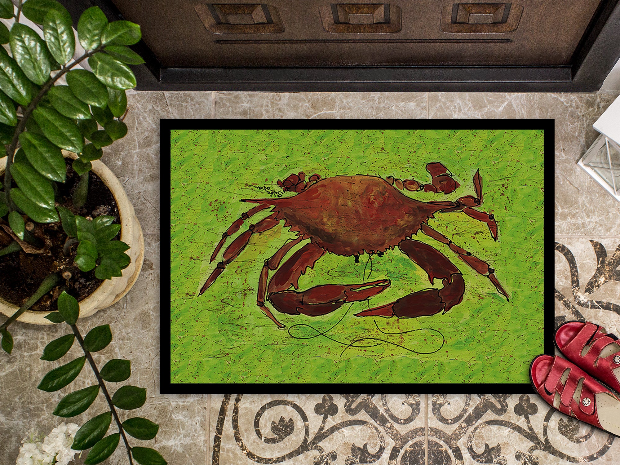 Crab Indoor or Outdoor Mat 18x27 8127 Doormat - the-store.com