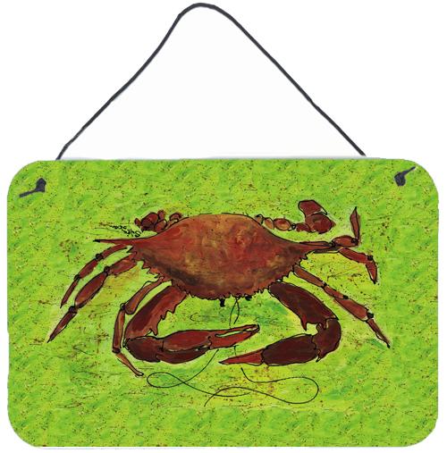 Crab  Indoor or Aluminium Metal Wall or Door Hanging Prints by Caroline&#39;s Treasures