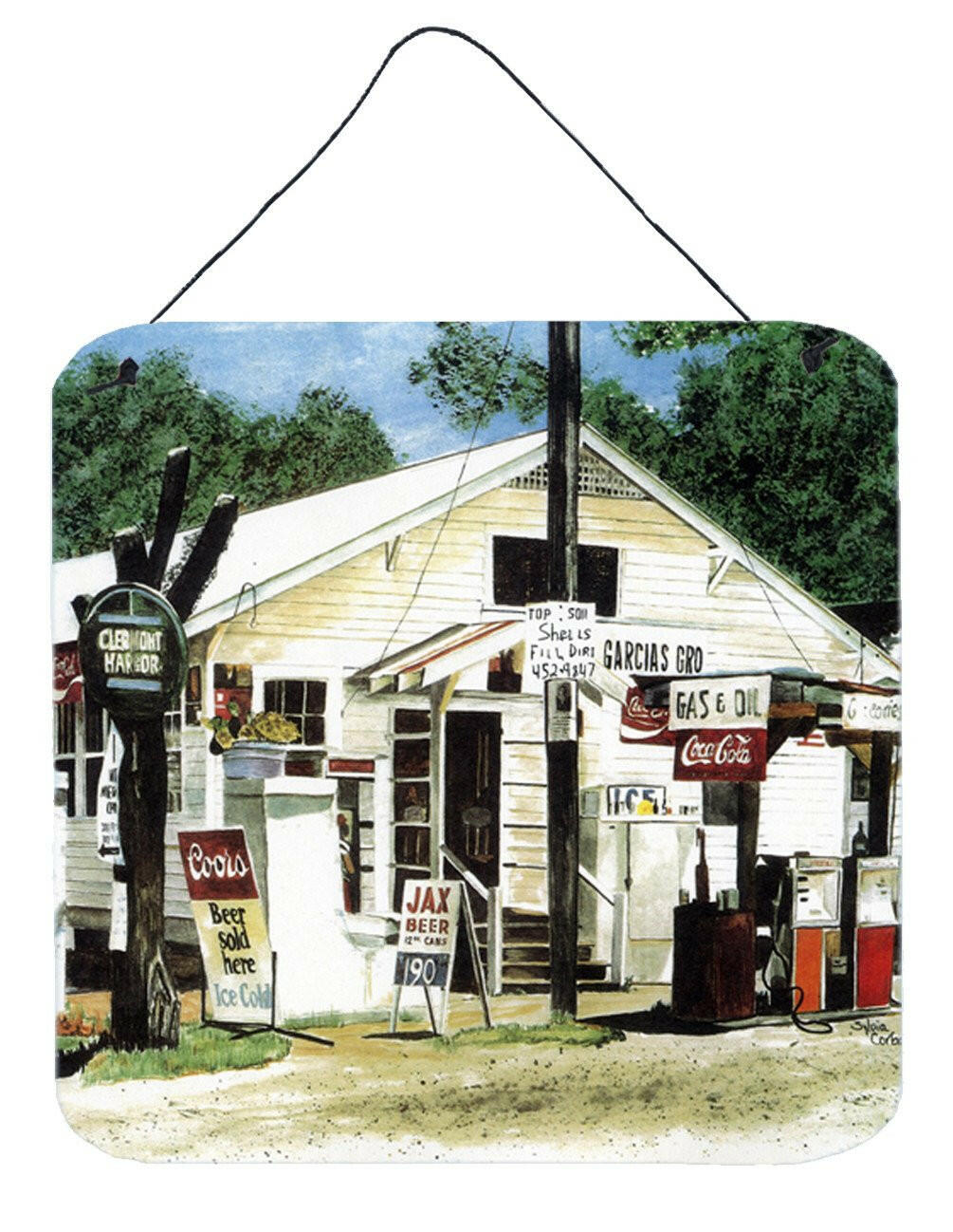 Garcia's Grocery Aluminium Metal Wall or Door Hanging Prints by Caroline's Treasures