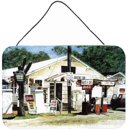 Garcia's Grocery Indoor Aluminium Metal Wall or Door Hanging Prints by Caroline's Treasures