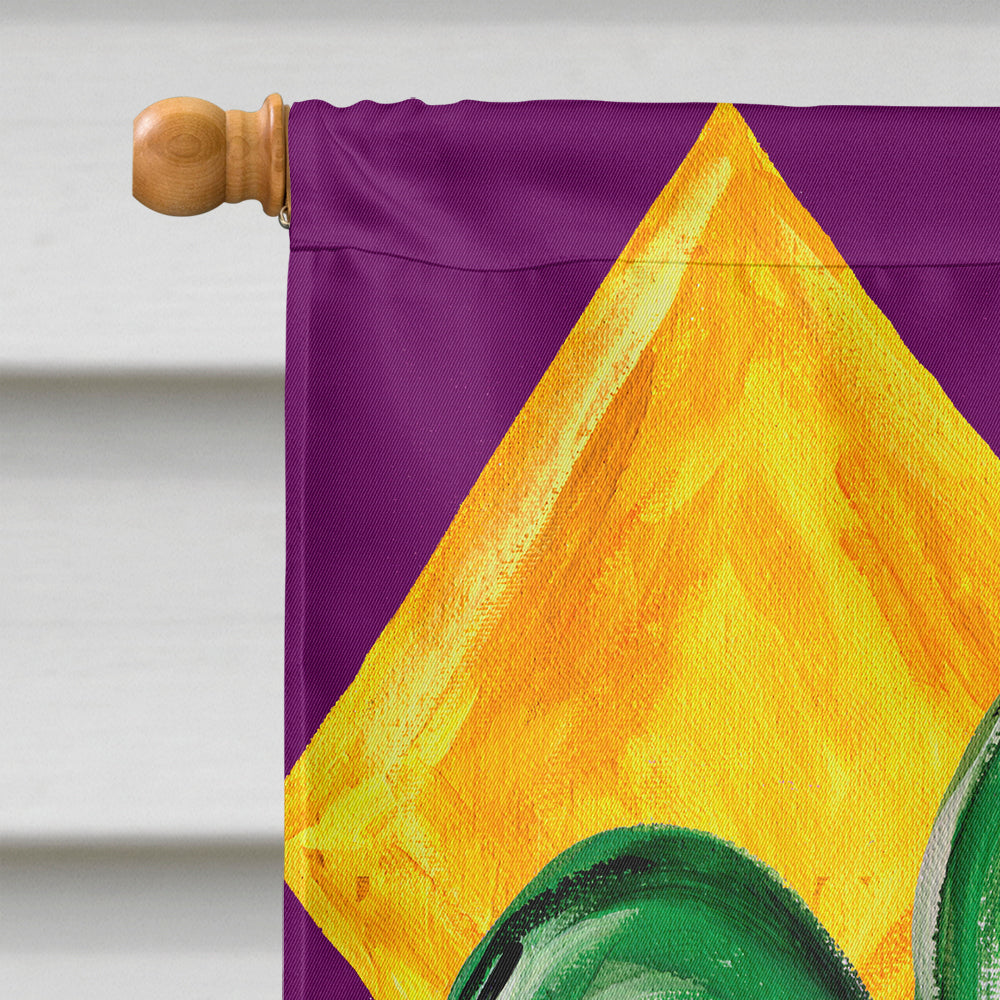 Mardi Gras Harlequin Fleur de lis Flag Canvas House Size  the-store.com.