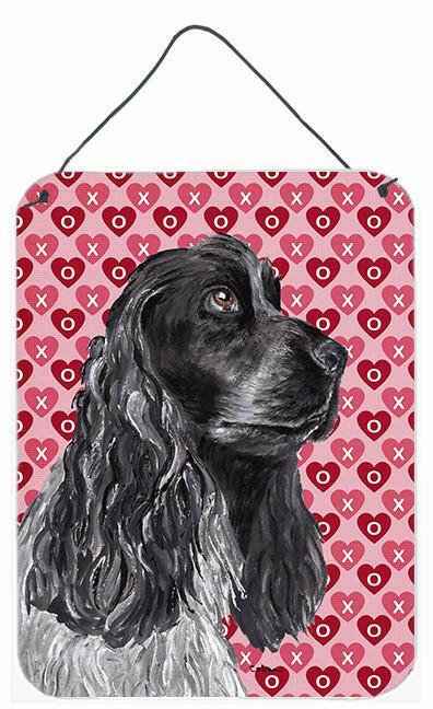 Cocker Spaniel Valentine's Love Aluminium Metal Wall or Door Hanging Prints by Caroline's Treasures