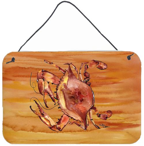 Crab  Indoor or Aluminium Metal Wall or Door Hanging Prints by Caroline&#39;s Treasures