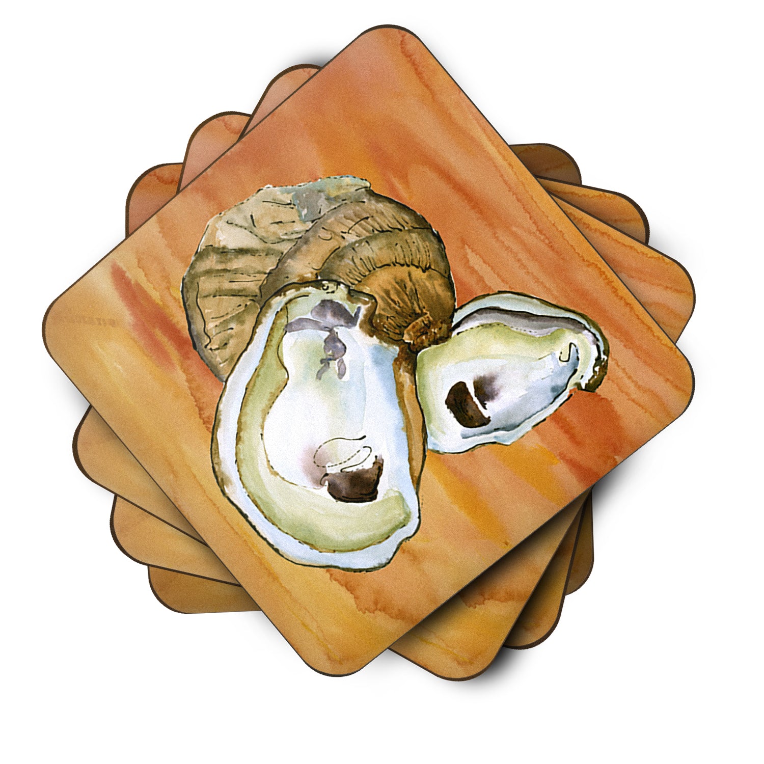 Set of 4 Oyster Foam Coasters - the-store.com