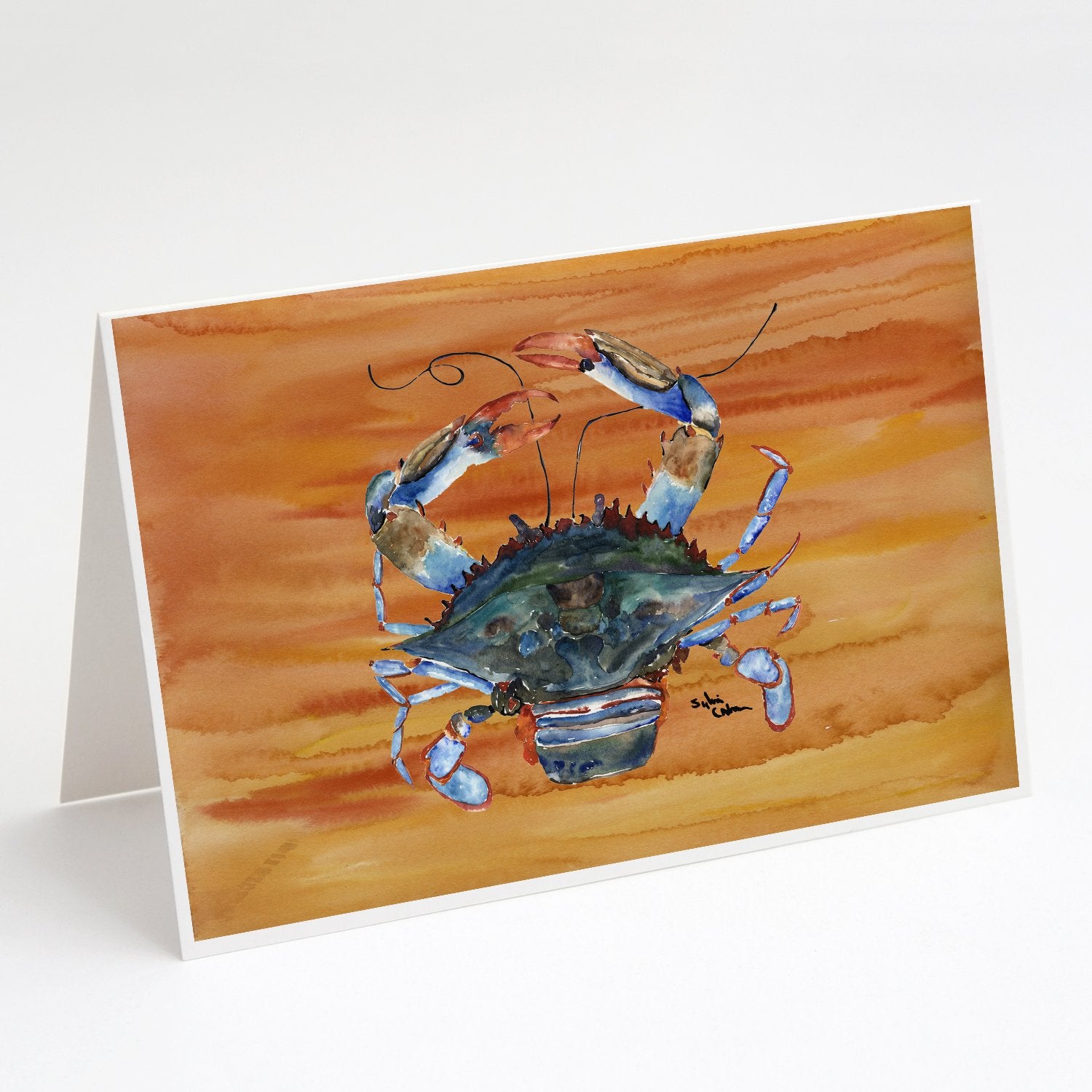 Buy this Female Blue Crab Spicy Hot Greeting Cards and Envelopes Pack of 8