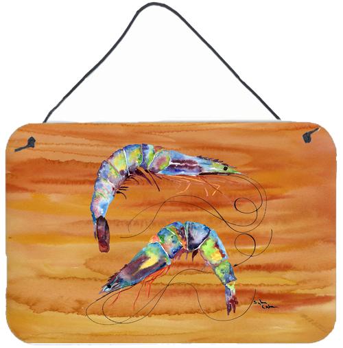 Shrimp Indoor or Aluminium Metal Wall or Door Hanging Prints by Caroline's Treasures