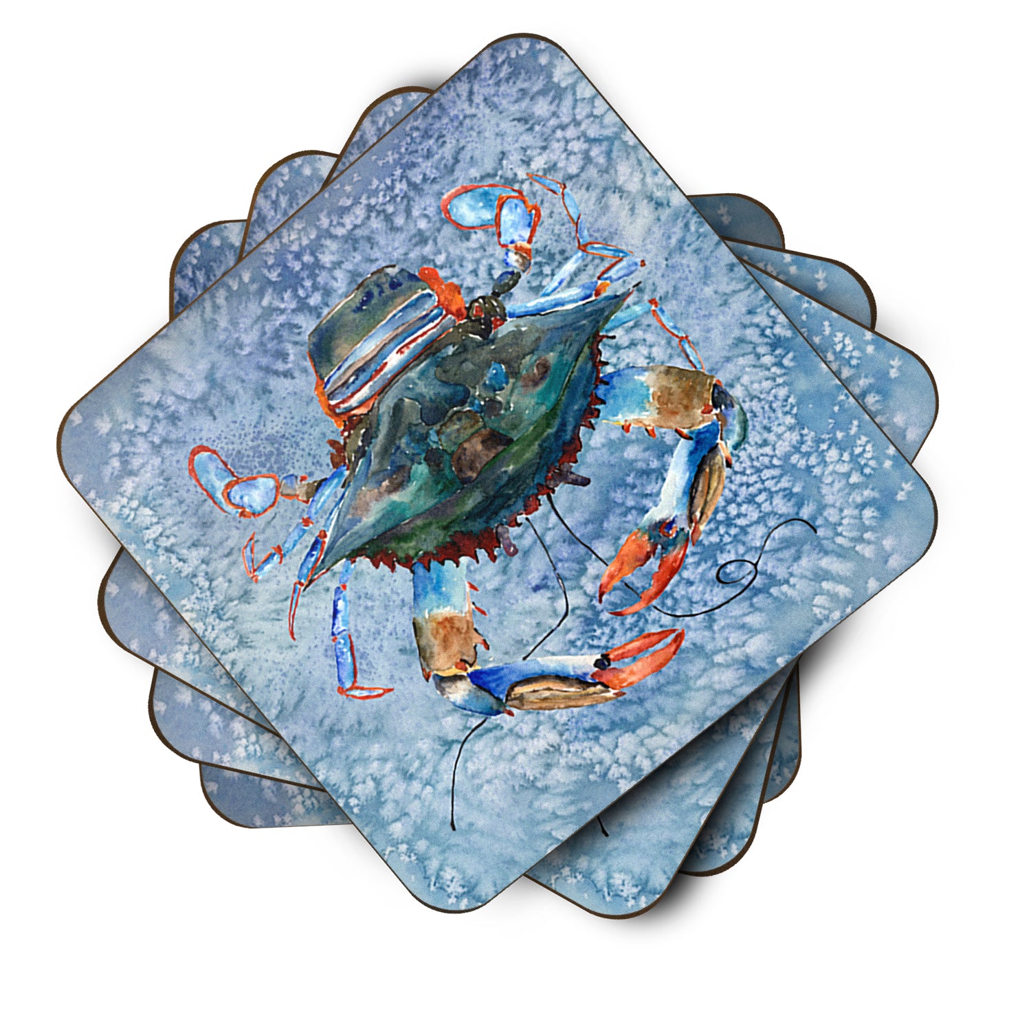 Set of 4 Crab Foam Coasters - the-store.com