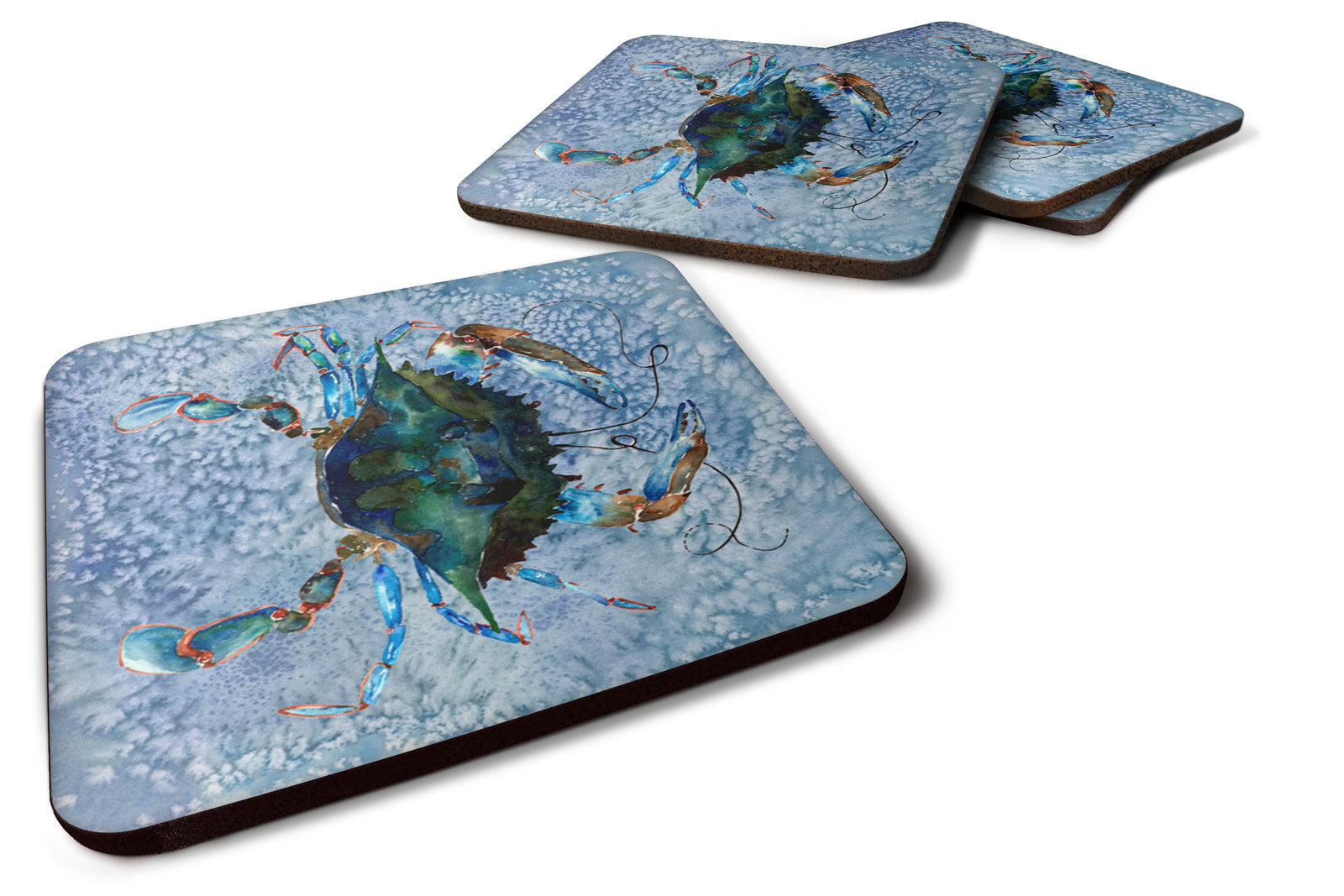 Set of 4 Crab Foam Coasters - the-store.com