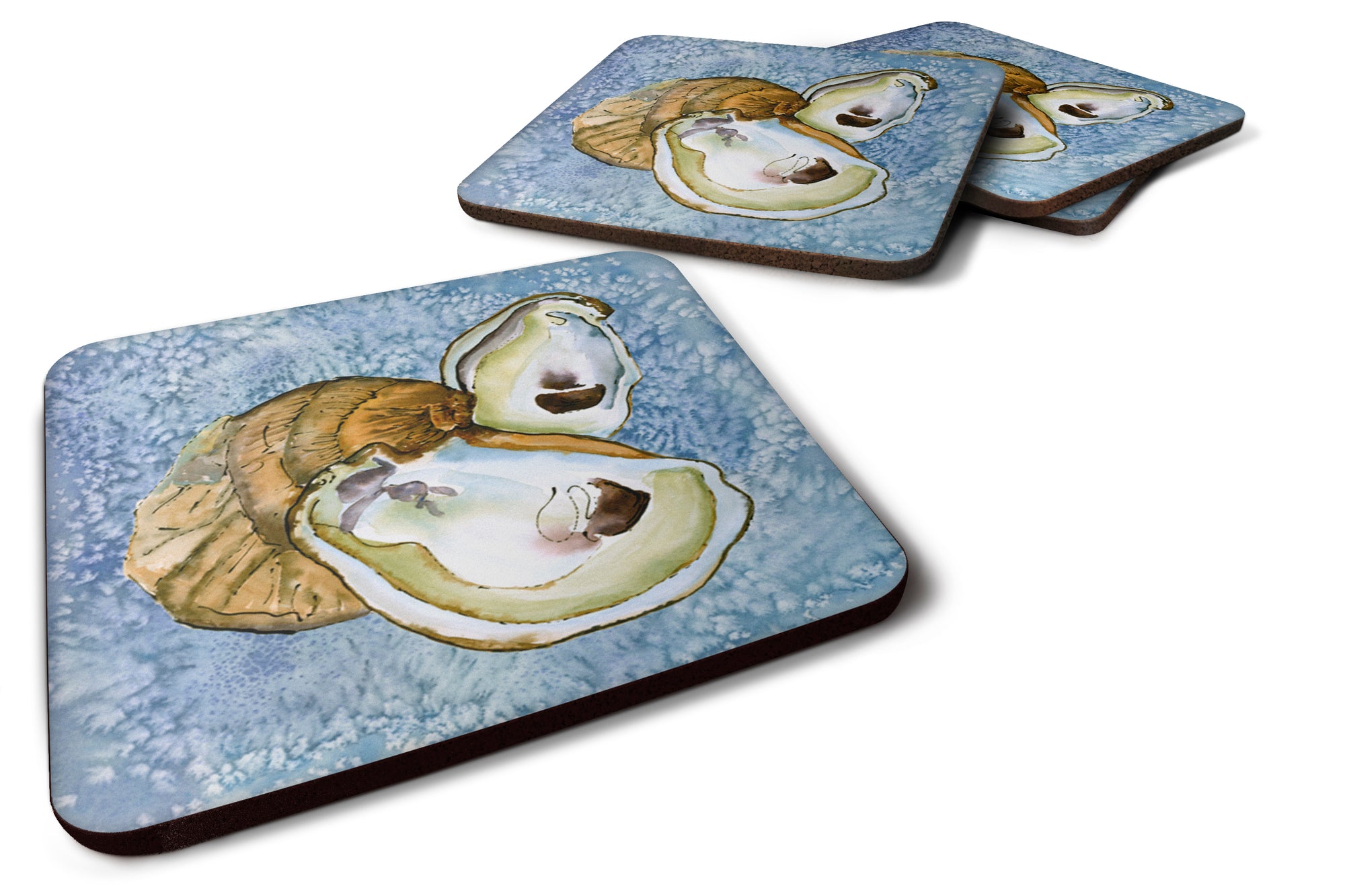 Set of 4 Oyster Foam Coasters - the-store.com