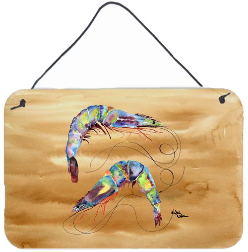 Shrimp Indoor or Aluminium Metal Wall or Door Hanging Prints by Caroline&#39;s Treasures