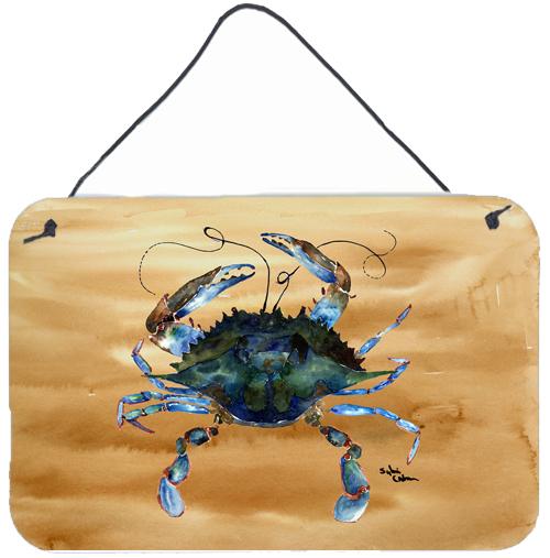 Crab  Indoor or Aluminium Metal Wall or Door Hanging Prints by Caroline's Treasures