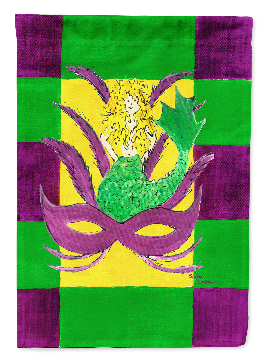 Mardi Gras Flag Garden Size.